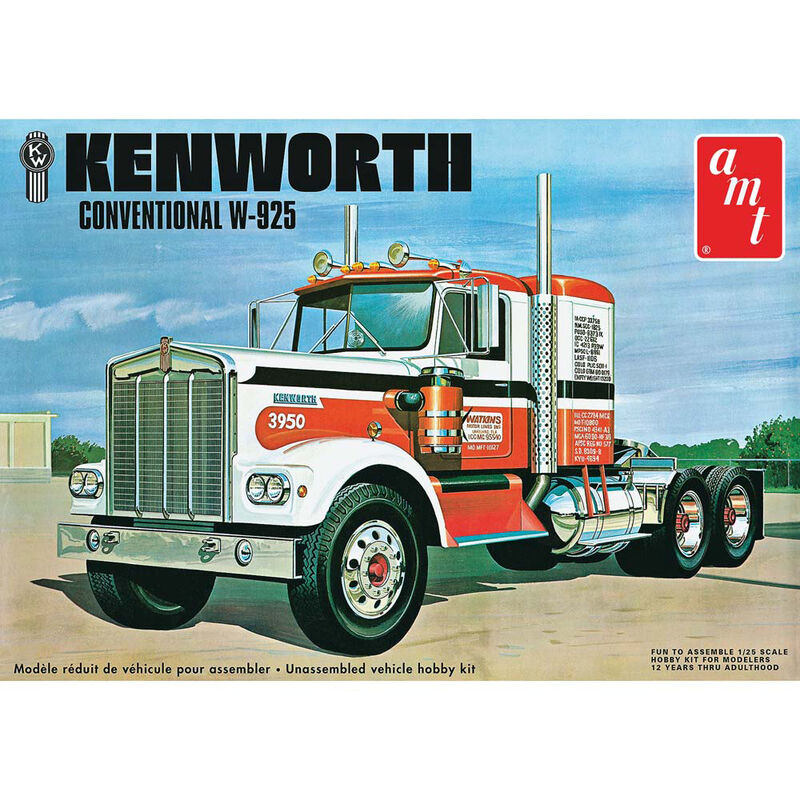 1/25, Kenworth W925 Semi Tractor, Model Kit