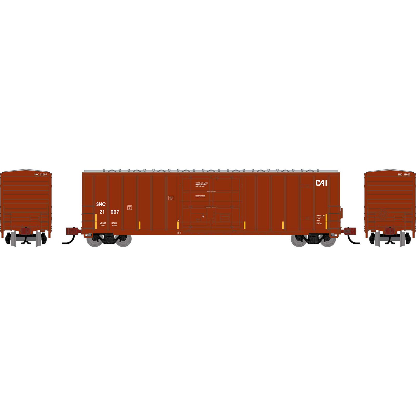 N ATH 50' FMC 5327 12' Plug Door Box Car, SNC #21007