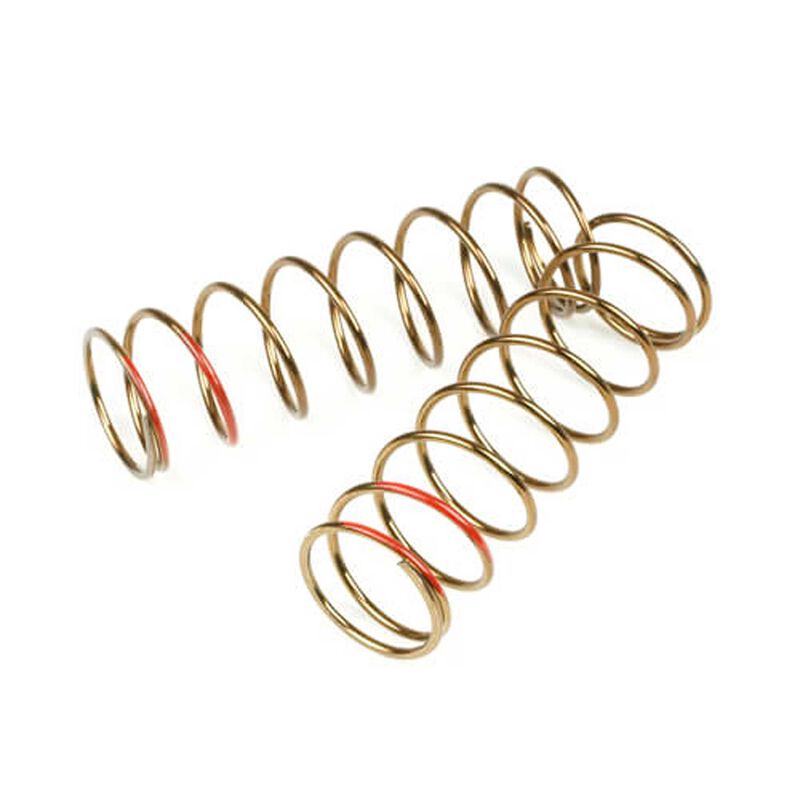 Front LF Shock Spring Set, Red 75mm
