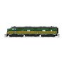 N EMD E7A Locomotive, MEC 708, Green & Dulux Gold