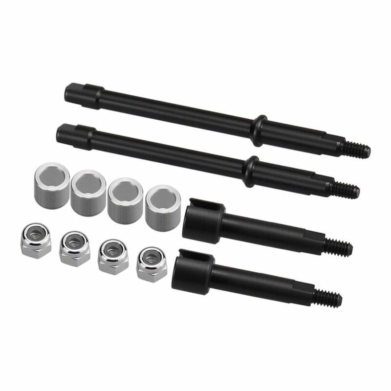 Steel +6mm Stub Axle Set, 1/30 Axial SCX30
