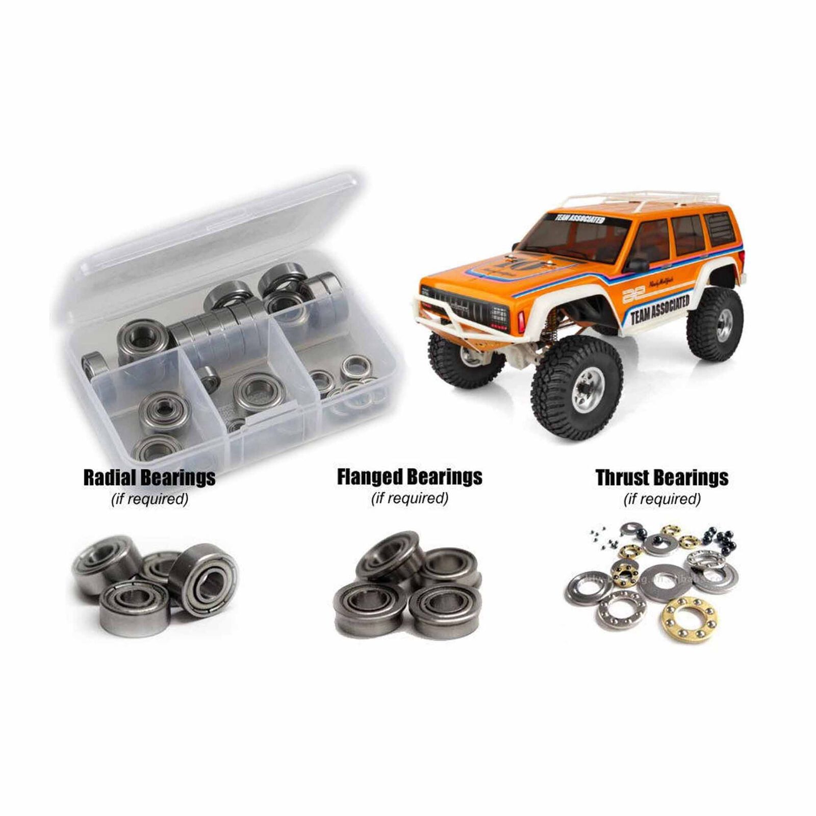 Associated RC10 Trail/Portal Truck 1/10th (#40137) Metal Shielded Bearing Kit