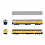 HO CSS Heavyweight 5-Car Passenger Set, Chessie Steam Special Scale (2, 5, 6, 7, 18)