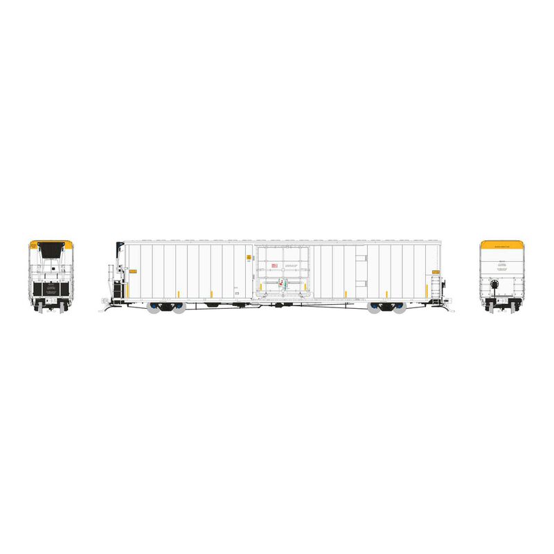 HO Greenbrier 7780cuft Reefer w/Sound: White, data only
