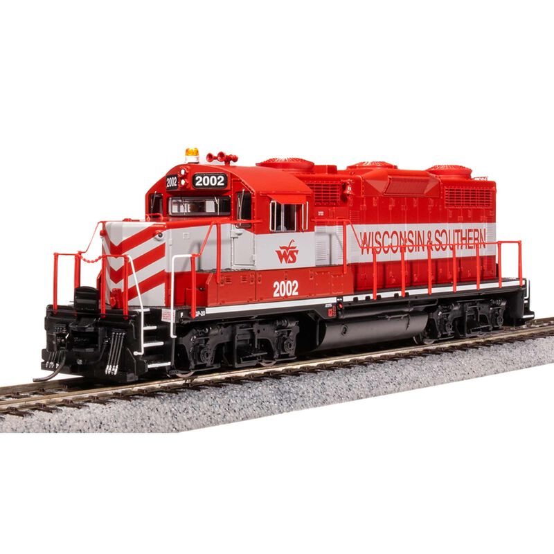 HO EMD GP20 Locomotive, Red and Gray, Paragon 4, WSOR 2002