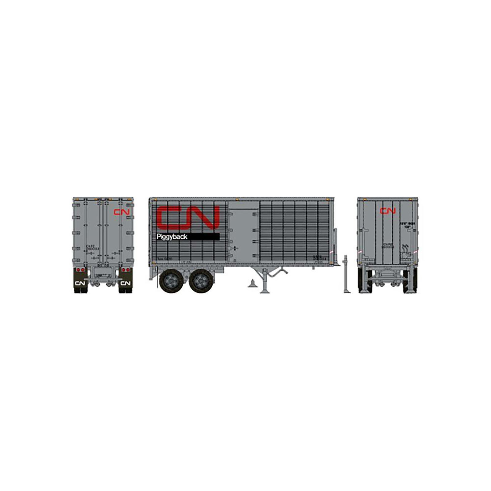 HO 26 Can-Car Trailer with side door CN PB #260109
