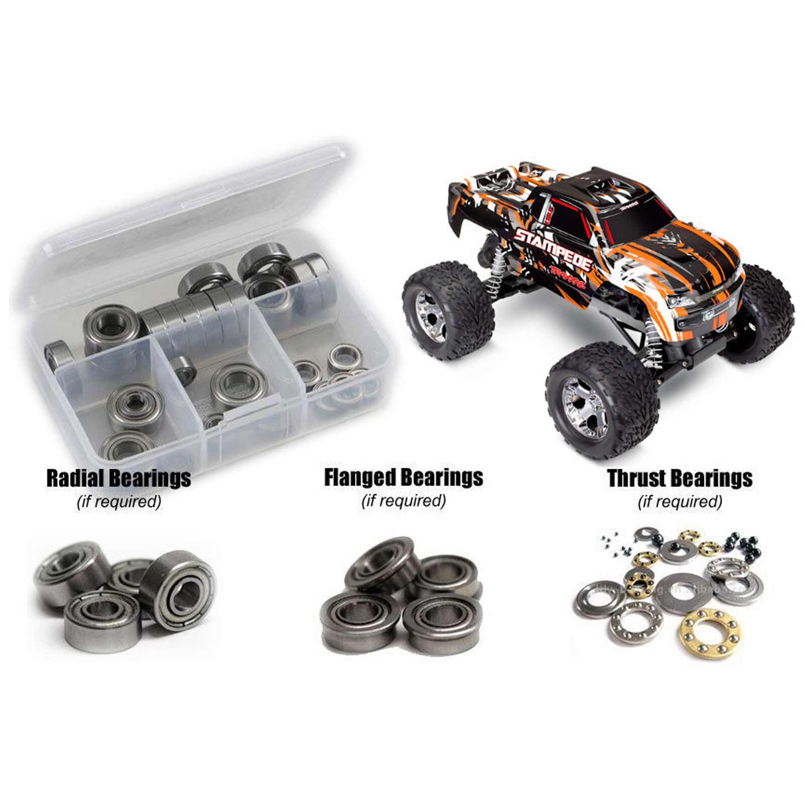 Traxxas Stampede 2wd USB-C (#36054-8) Metal Shielded Bearing Kit