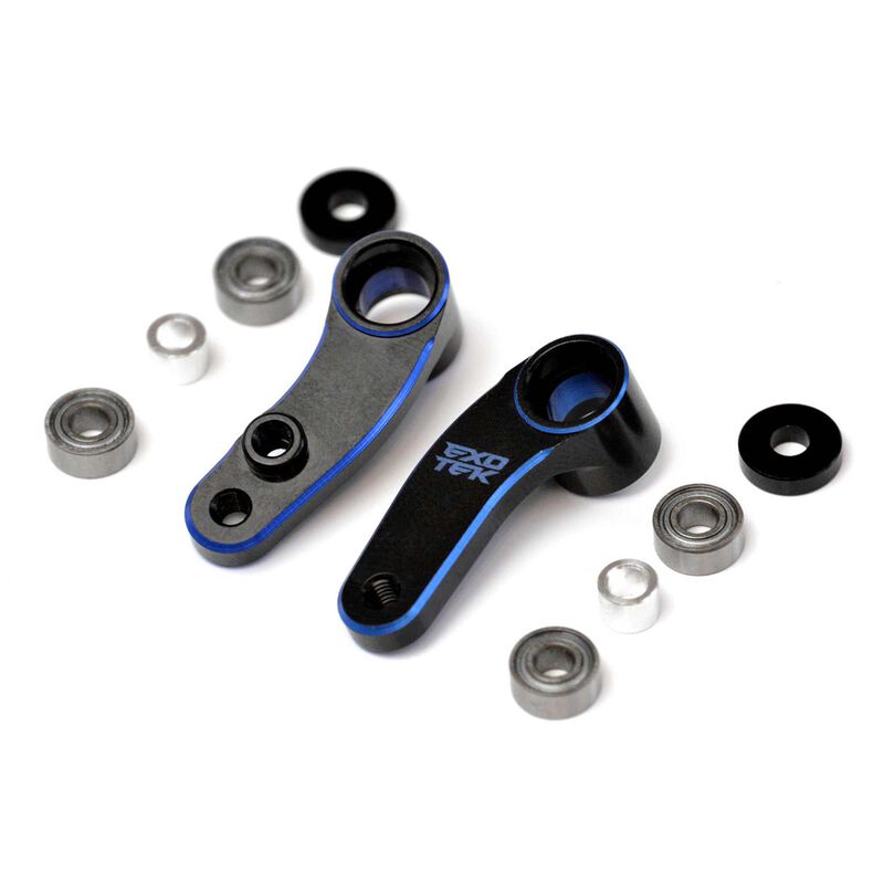 Steering Cranks with Shims, 7075 2 Color Anodizing 1 Pair: B6.4 B6.3