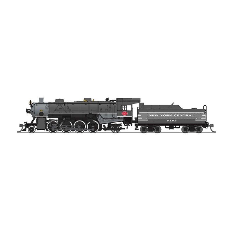N USRA Light Mikado 2-8-0 Steam Locomotive, NYC 6362 Two-Tone Gray Paragon4
