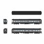 HO NYC Heavyweight 5-Car Passenger Set, Two-Tone Gray Scale (254, 1840, 1855, 1878, 3)