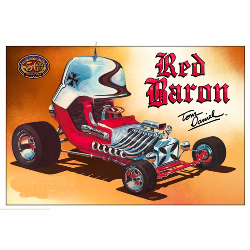 Tom Daniel Red Baron Show Car Model Kit w/Trading Card