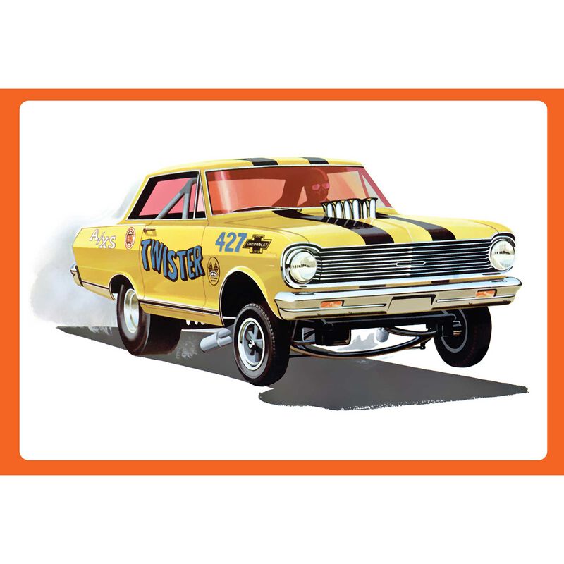 1/25 "Twister" 1965 Chevy II Nova AWB Model Kit