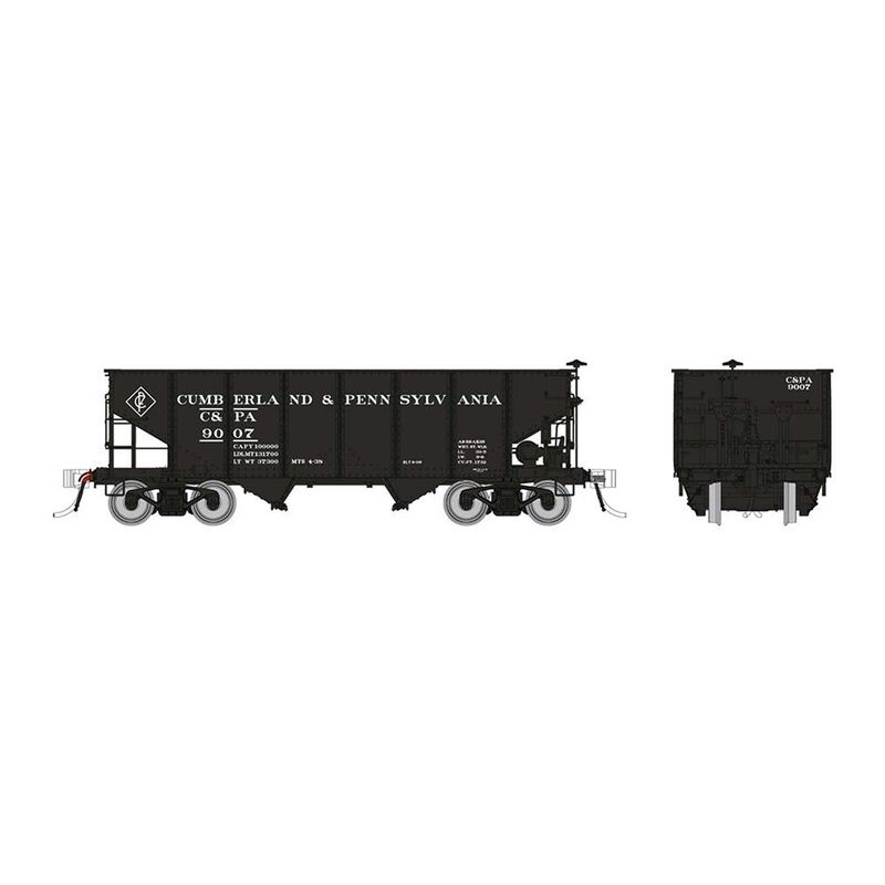 HO PRR GLa 2-Bay Hopper: Cumberland & Pennsylvania: 3-Pack