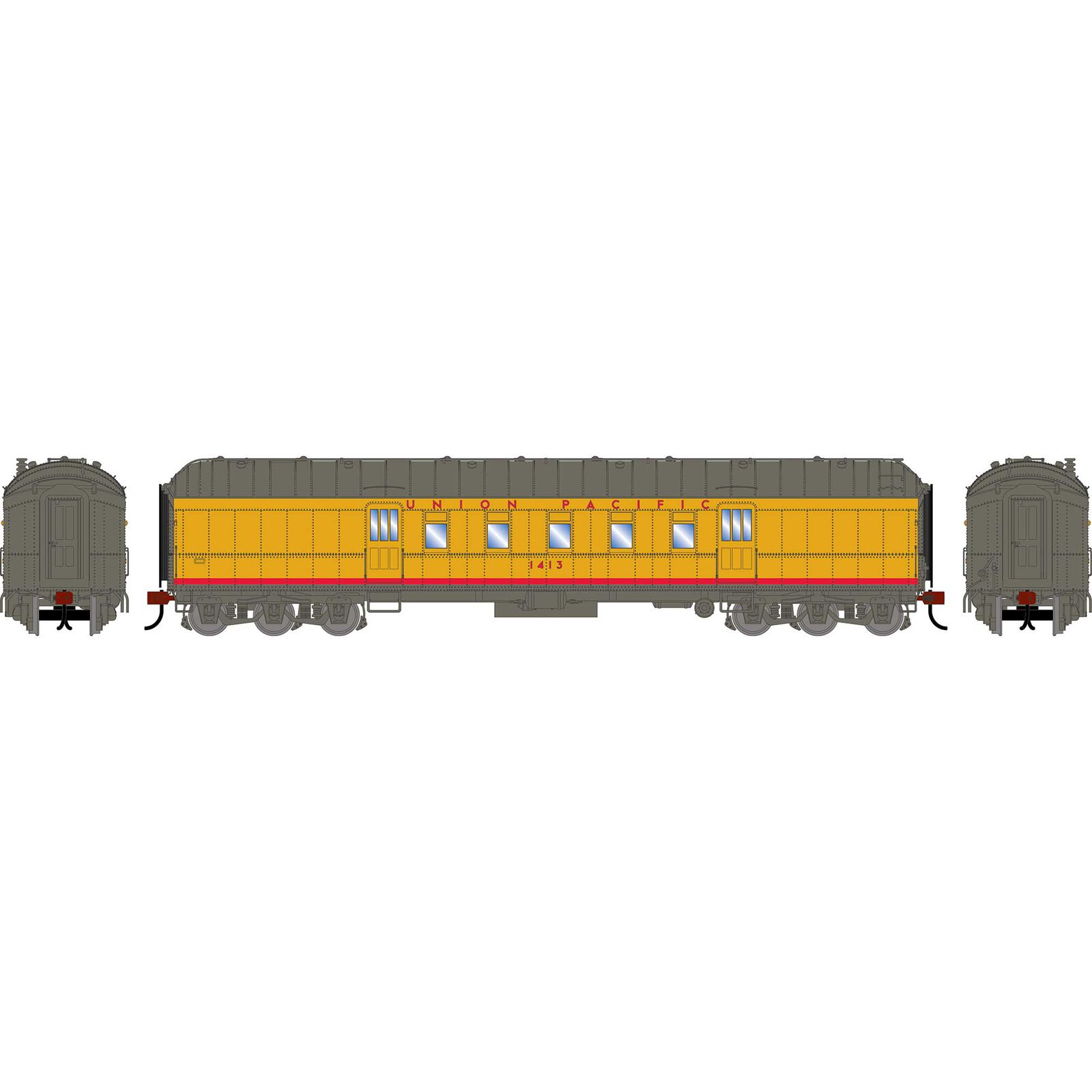 HO ATH 60' Pullman Common Standard Postal Storage Car, UP #1413