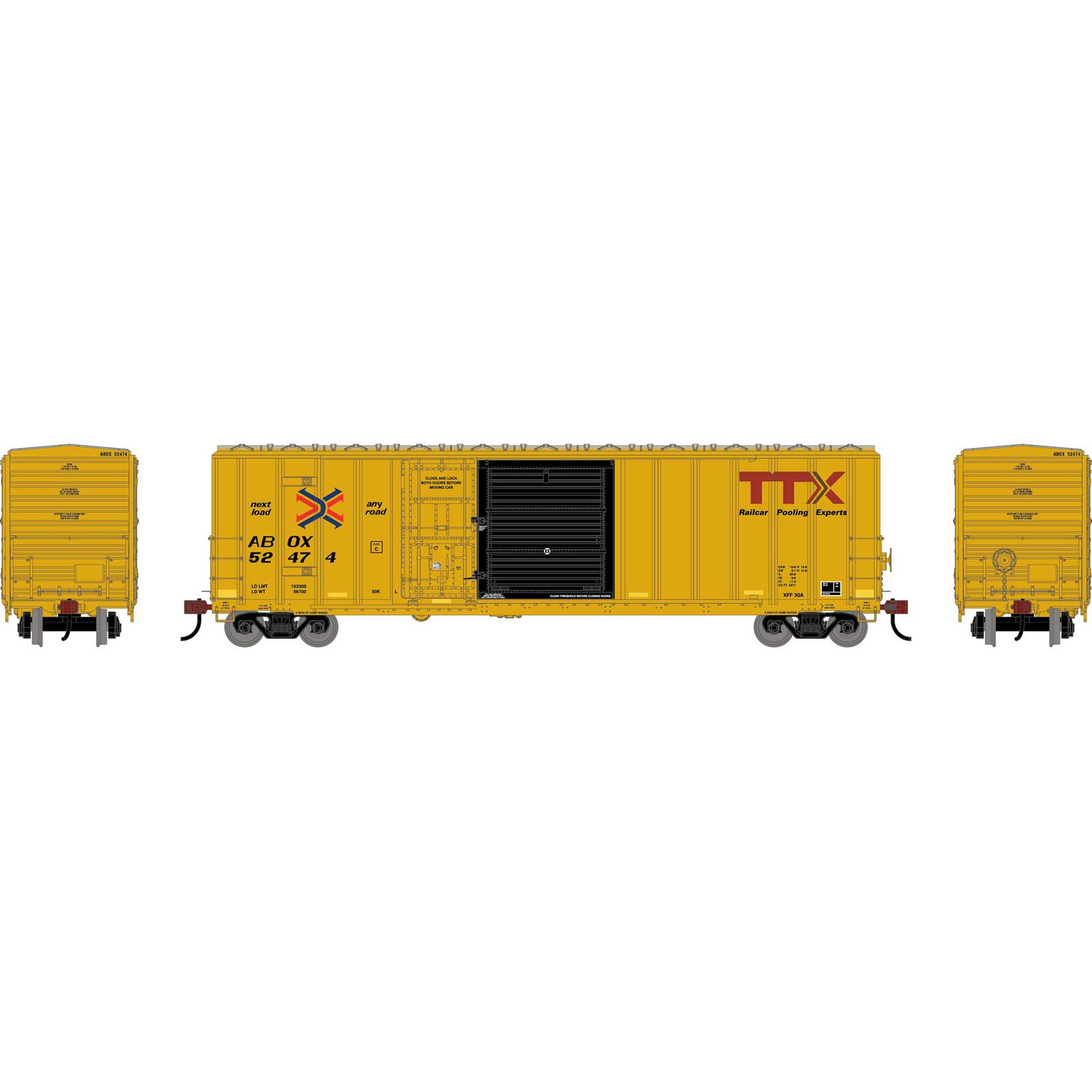 HO 50' FMC 5277 Combo Door Box Car, Legendary Liveries ABOX #52474