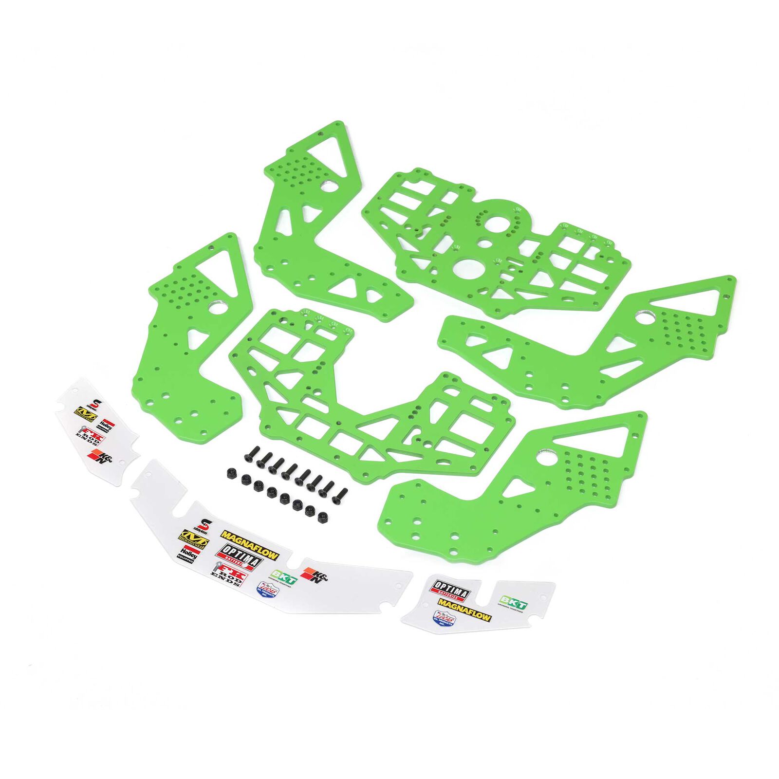 Chassis Plate Set, Green: LMT 2.0