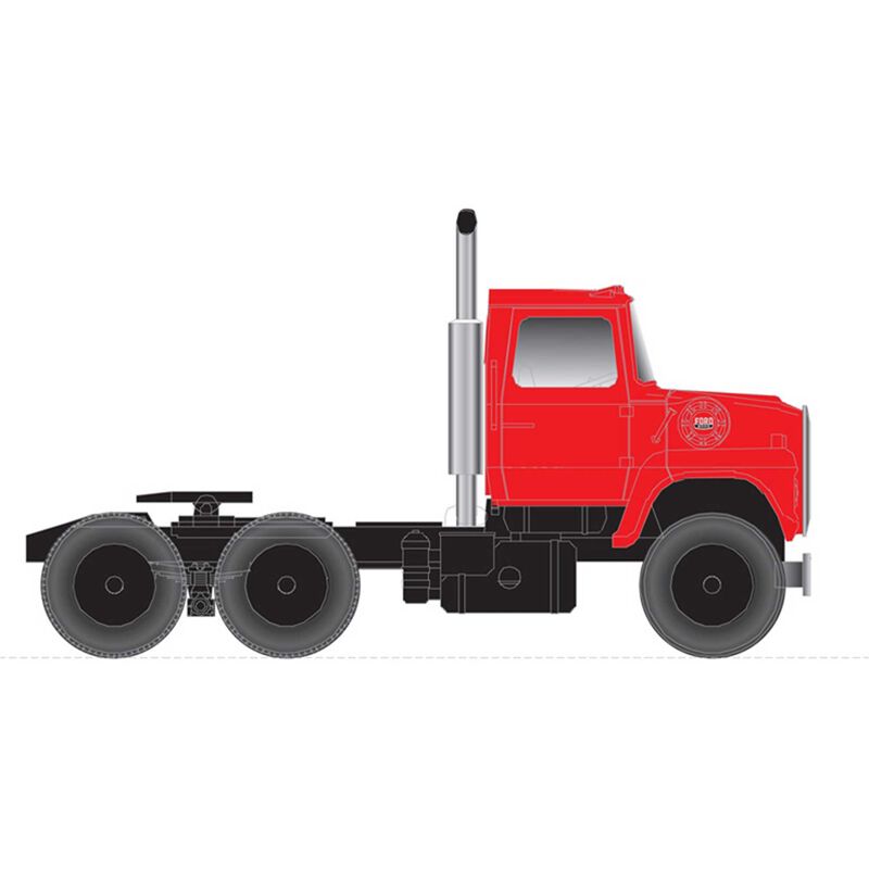 N 9000 Tractor Cab Old Milwaukee, Red White