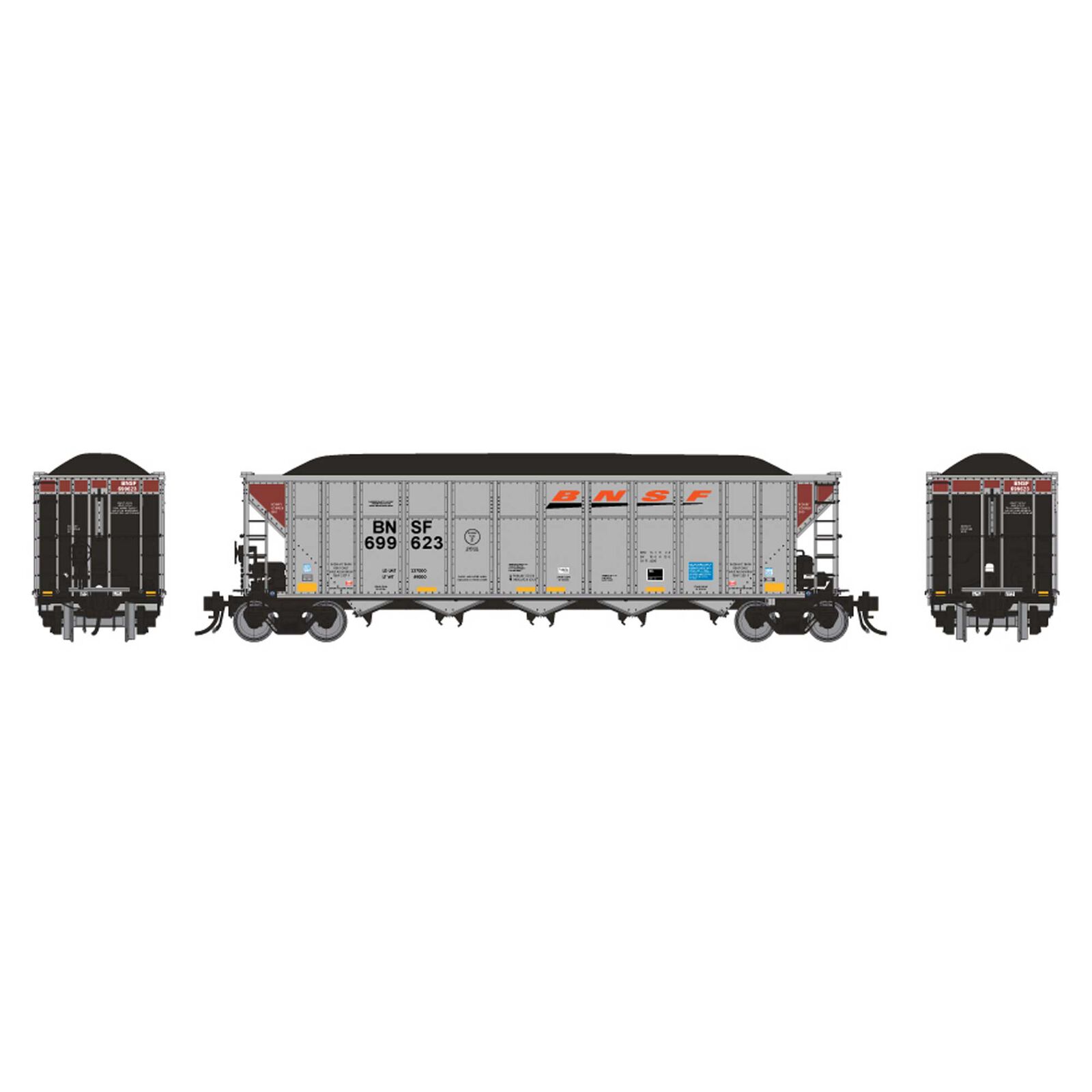 HO AutoFlood III RD Hopper: BNSF Double Rotary Car
