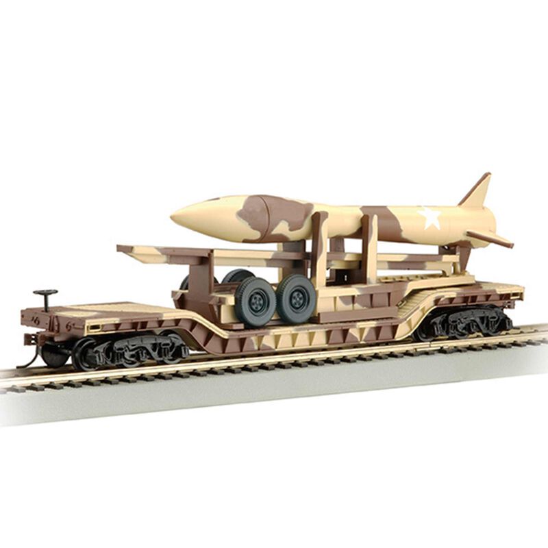 HO 52' FLAT DESERT CAMOUFLAGE with MISSILE