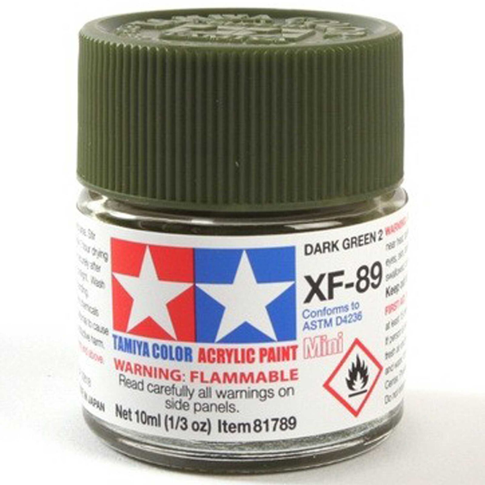 Acrylic Mini XF-89 Dark Green 10ml Bottle (2)