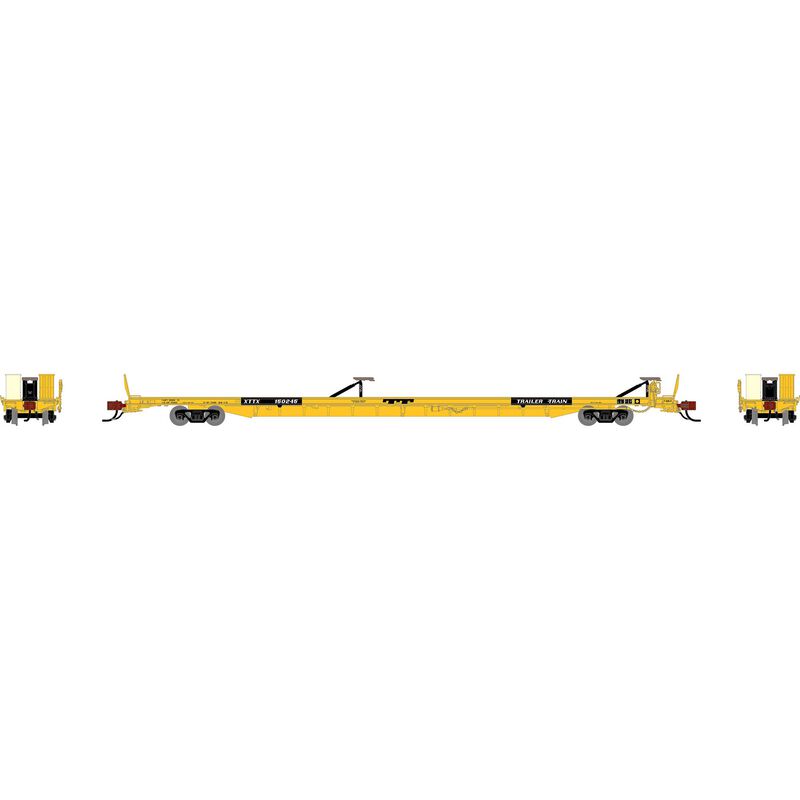 N GEN F89-F Flat Car, XTTX 'Yellow' #150245