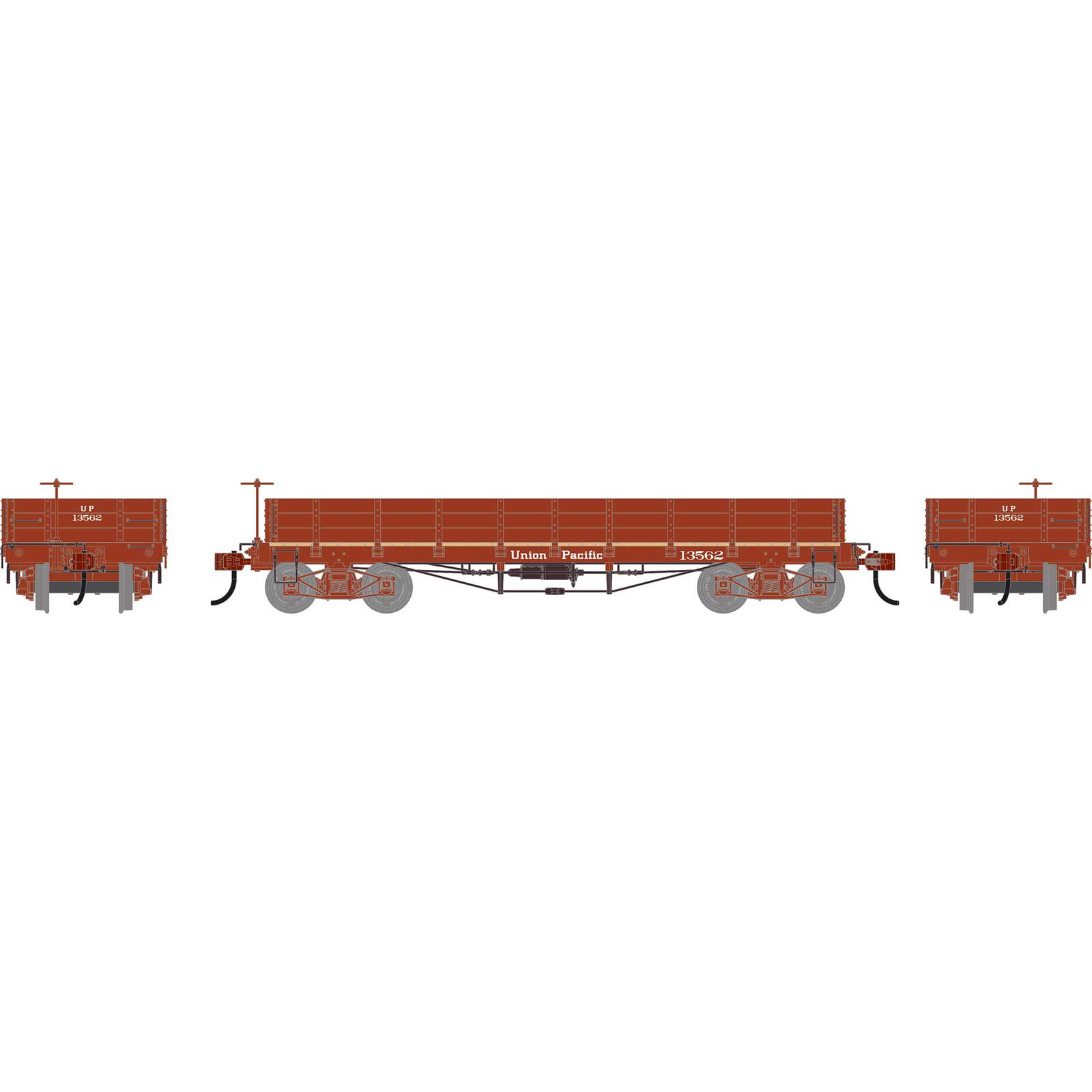 HO ATH 36' Low Side Gondola w/ Drop Gates, UP #15562