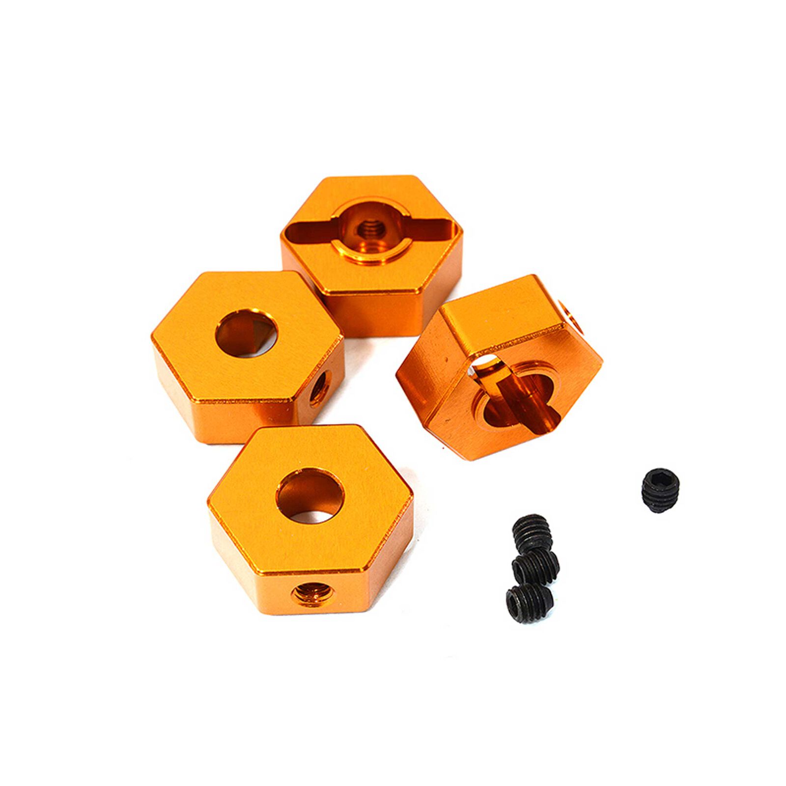 Wheel Hex, Orange (4): ARRMA 1/10 GRANITE 4x4 3S BLX