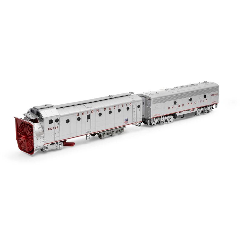 HO Rotary Snowplow & F7B Locomotive, UP #900080/#90080-B