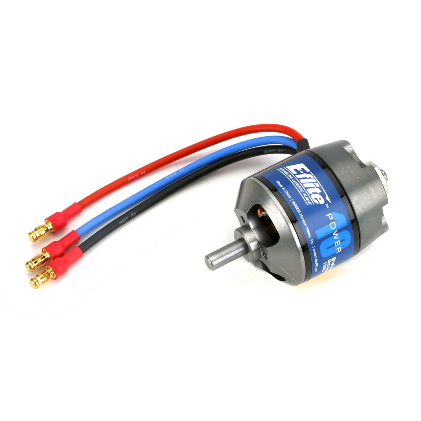 Power 10 Brushless Outrunner Motor, 1100Kv: 3.5mm Bullet