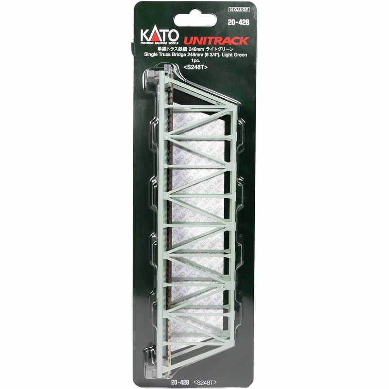 Kato USA, Inc. N 248mm Truss Bridge, Light Green