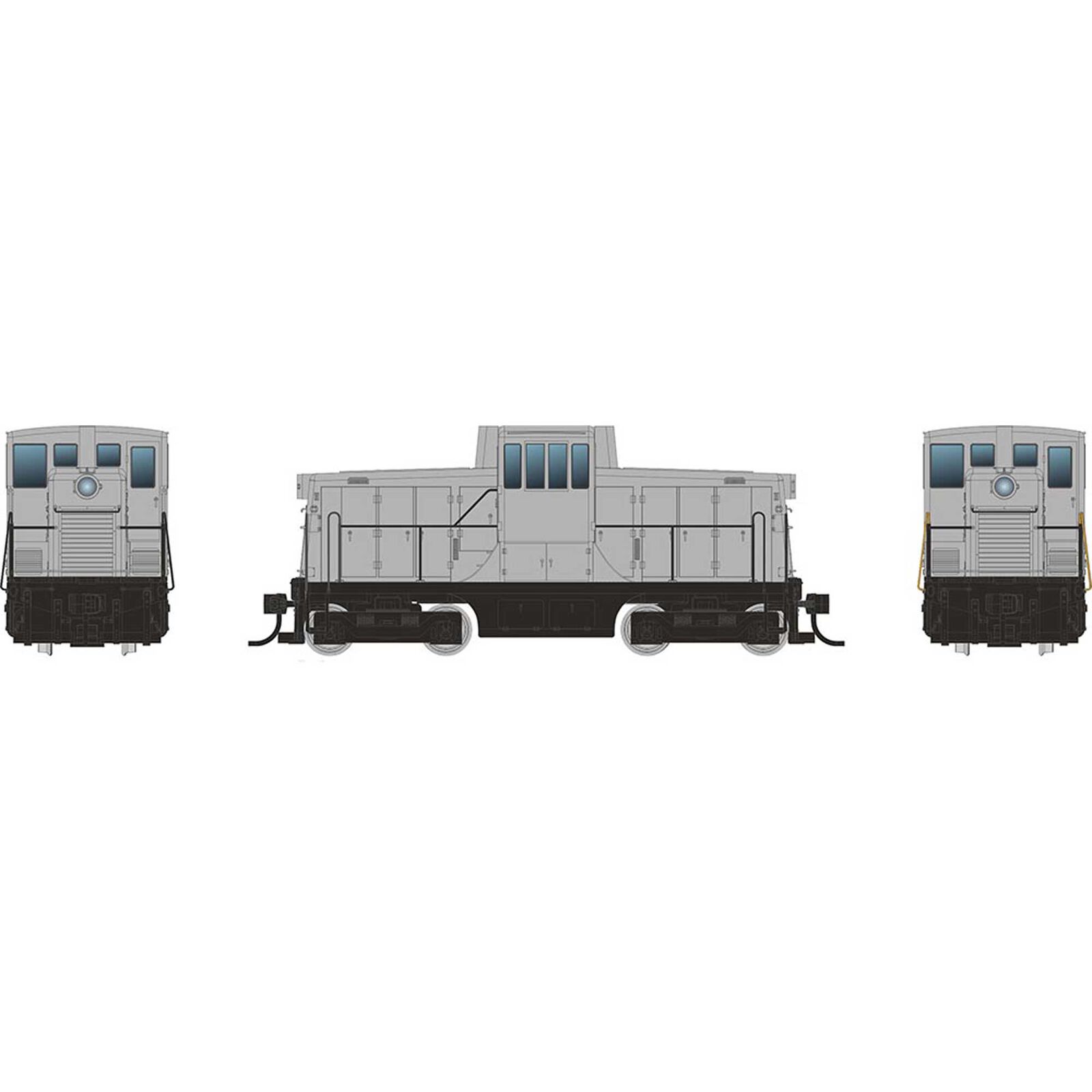 HO GE 44 Tonner Switcher Locomotive, Undecorated Phase IVa Body