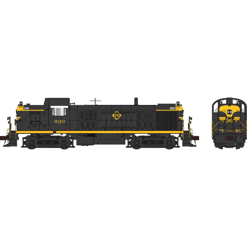 HO RS-3 Locomotive, Erie with Large Louvers #918