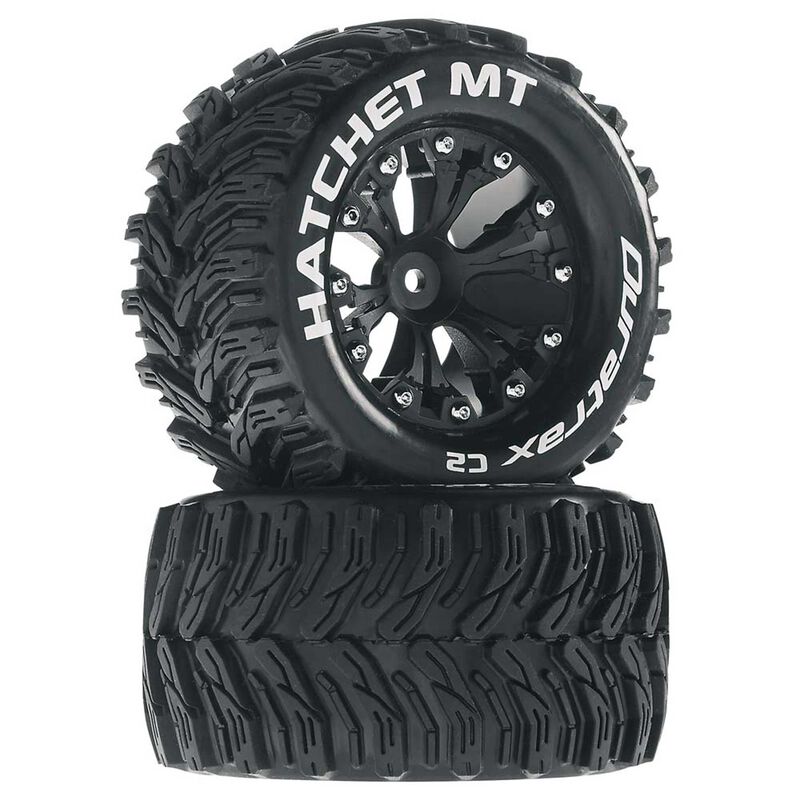 Hatchet MT 2.8" 2WD Mounted Rear Tires, Black (2)