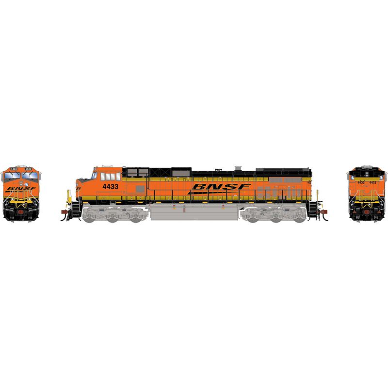HO GE Dash 9-44CW Locomotive, BNSF Wedge  #4433