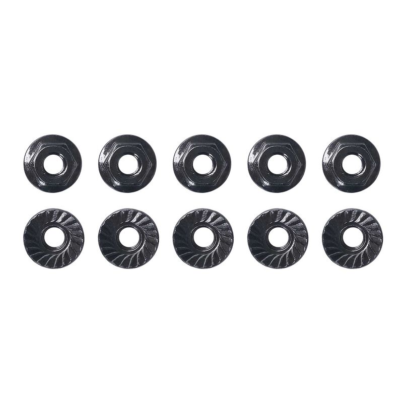 M4 Low Profile Serrated Steel Wheel Nuts (4)