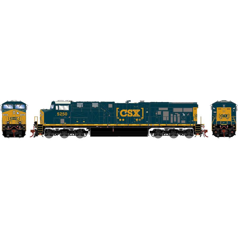 HO ES44DC Locomotive, CSX, Boxcar #5250