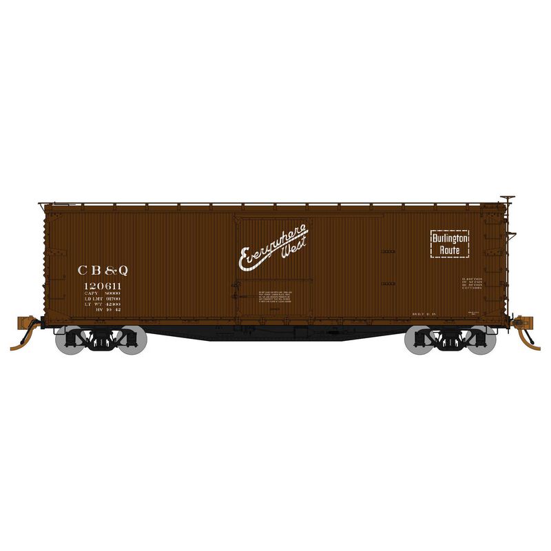 HO 40' Double Sheath Wood Box CB&Q
