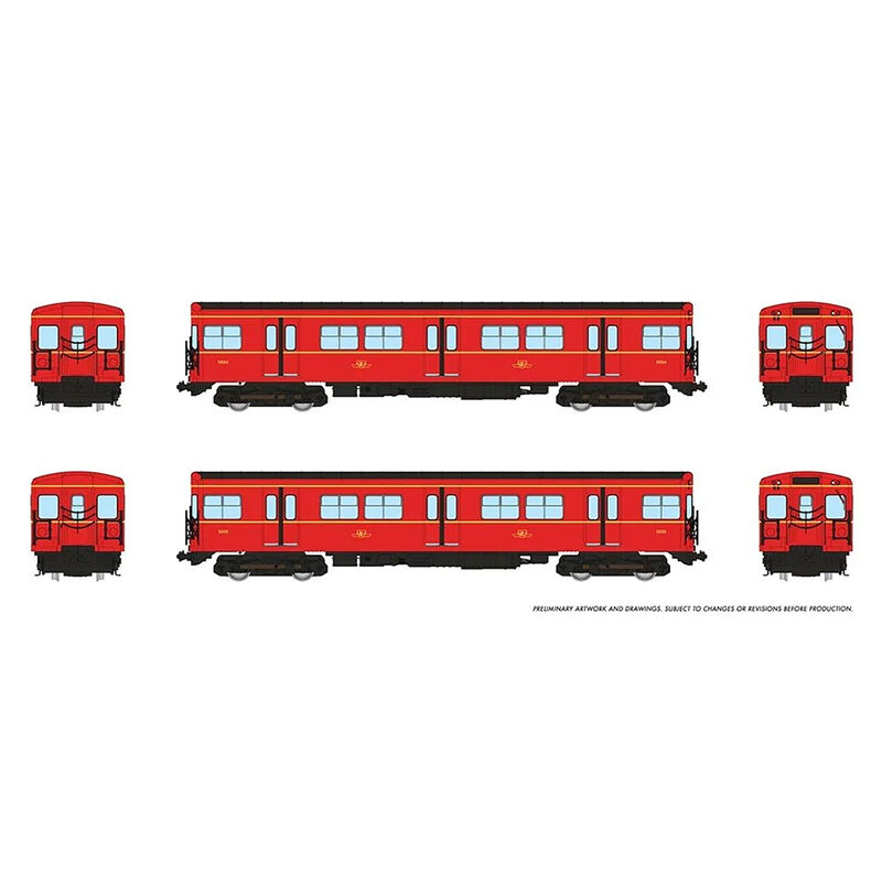 HO TTC G-Class Subway (DC/Silent): A-B Train #1: #5034+5035