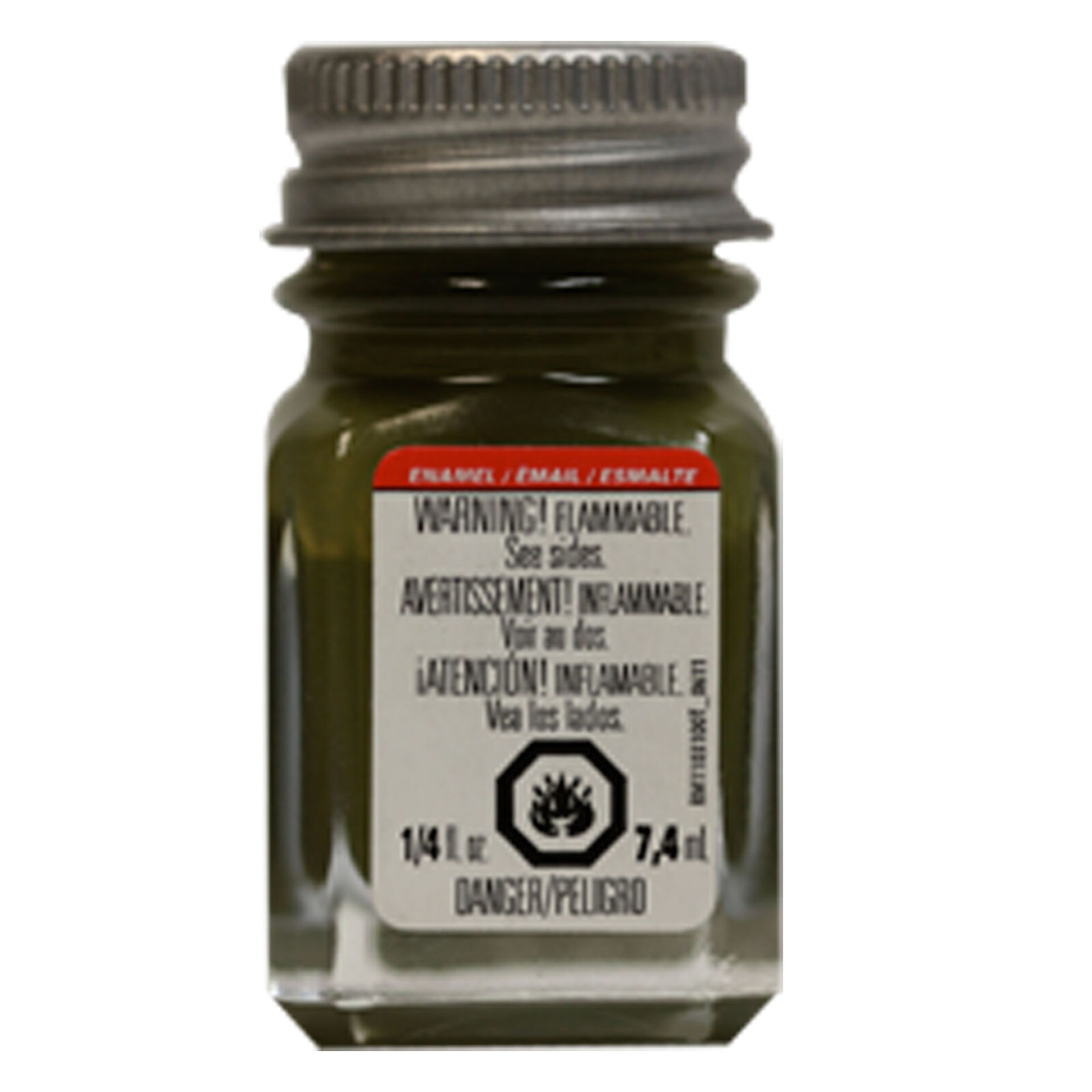 Enamel 1/4 oz Flat Army Olive
