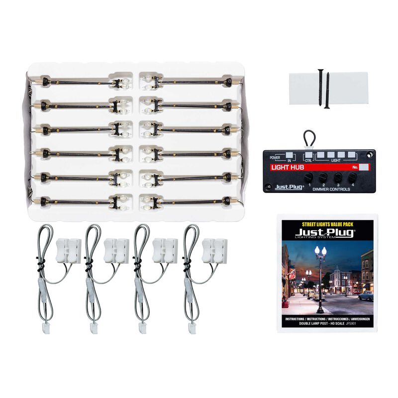 HO Scale Value Pack - Double Lamp Post