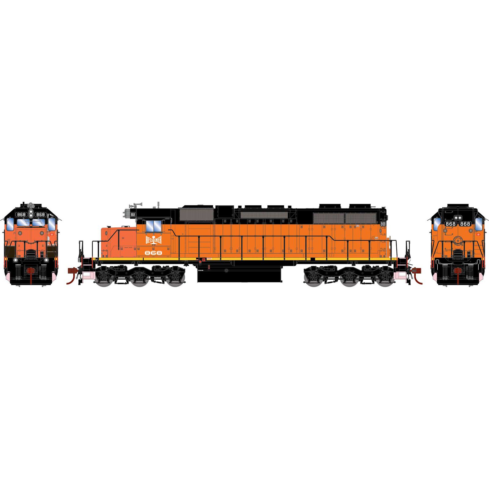 HO RTR SD38 with DCC & Sound, B&LE #868