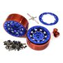 Alloy Beadlock Wheels, Blue: 1/10 Enduro Sendero (2)