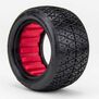 1/10 Crosslink Rear 2.2 Super Soft Long Wear Tires, Red Inserts (2): Buggy