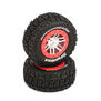 SpeedTreads&trade; Shootout&trade; SC Tires Mounted: Slash Rear, Slash 4x4 Front/Rear, ECX (2)