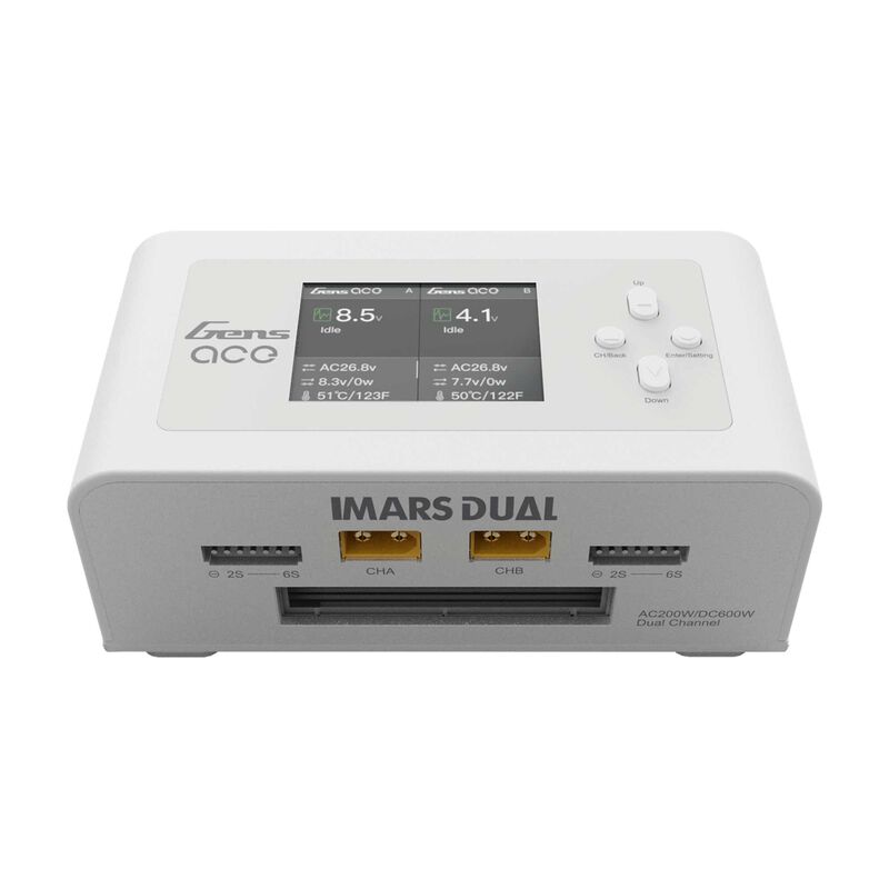 IMars 15A Dual Channel 200W AC/DC Multicharger: White