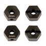 Factory Team Steel 6mm Wheel Hexes, 1/10 Element Enduro