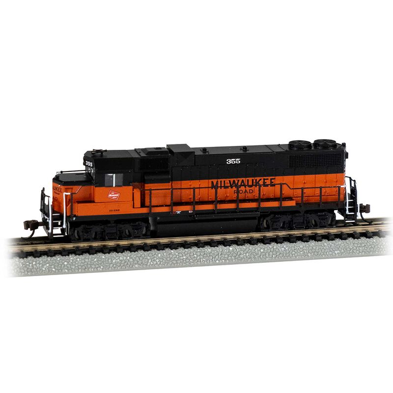N EMD GP38-2 Diesel Locomotive - Milwaukee Road #355