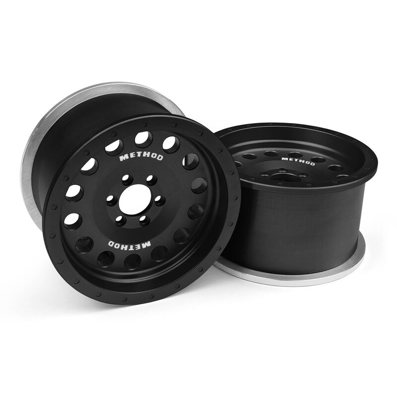 1/10 Incision Method MR307 2.2 Crawler Wheels, 12mm Hex, Black Anodized (2)