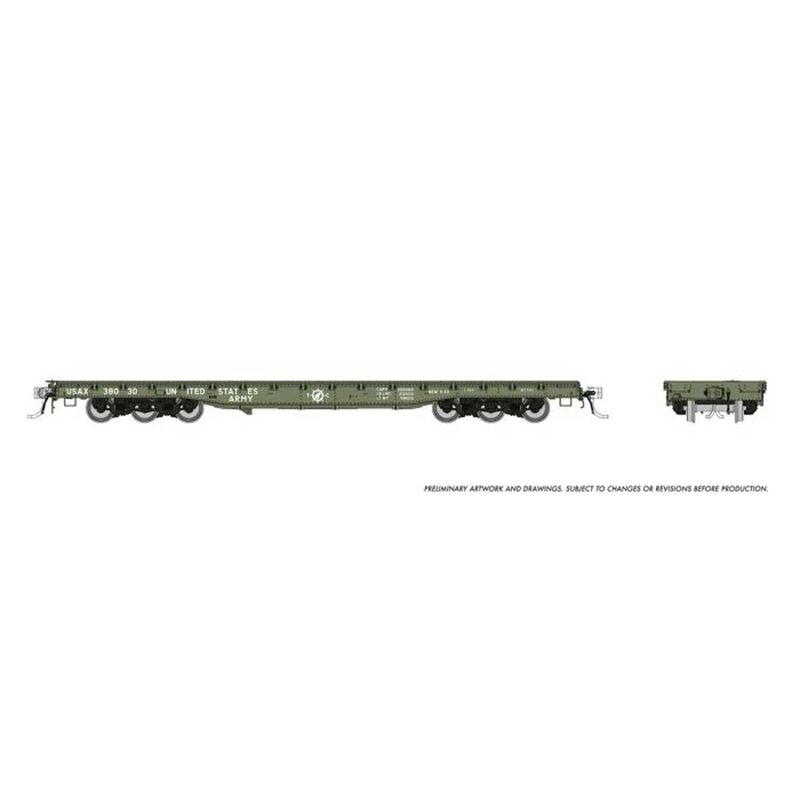 HO Magor 54ft Flatcar: USAX: Single Car