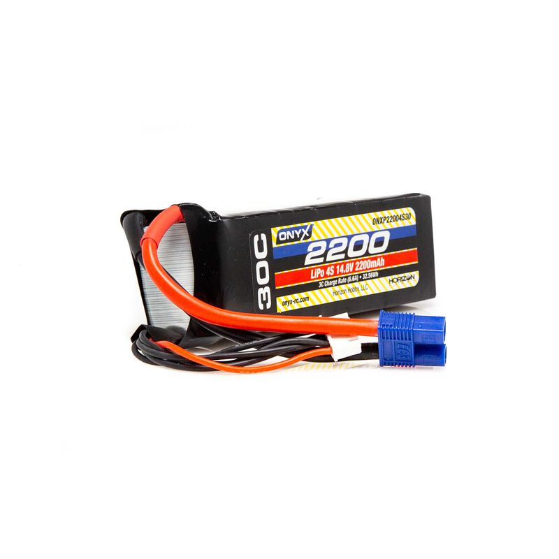 14.8V 2200mAh 4S 30C LiPo Battery: EC3
